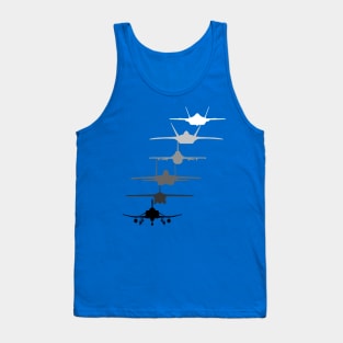 The Original Air Force Fighter F-4 F-111 F-15 F-16 F-22 F-35 Tank Top